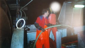 Svend Aage Nielsen fiskede p&aring; et tidspunkt fra skibet "R 150 Lizette" fra R&oslash;nne.