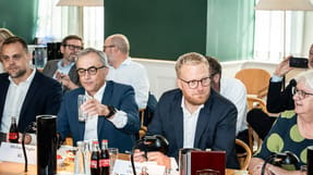 M&oslash;de i Finansministeriet om kommende l&oslash;nforhandlinger. (Foto: Emil Nicolai Helms/Ritzau Scanpix)