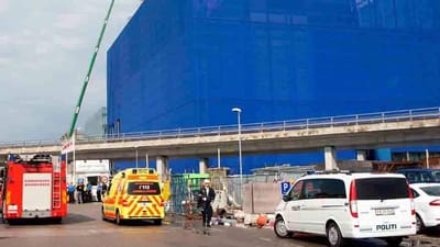 Tre personer blev alvorligt forbr&aelig;ndt ved eksplosionen i forbindelse med arbejde med at t&aelig;tne en ventilationskanal under koncertsalen i DR Byen.