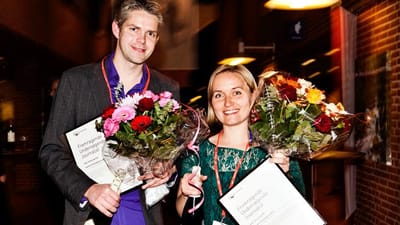 Morten Halvskov og Signe H&oslash;jgaard vinder FUJ-prisen 2012.