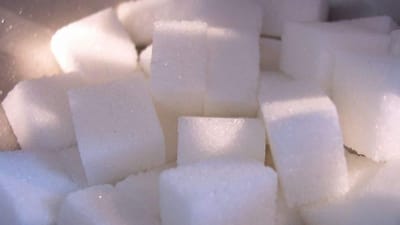 En lille pose med 60 gram tørret frugt indeholder sukker svarende til 14 sukkerknalder.