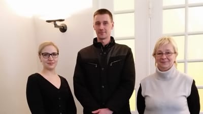 Her er tre af sagens seks litauiske arbejdere, fra venstre Jurate Meksriunaite, Mindaugas Gajauskas og Violeta Sutkuviene.