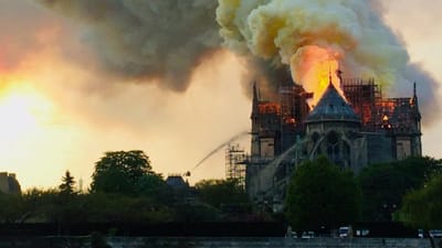 Vartegnet Notre Dame i Paris står indfanget af røg og flammer. Forude venter et gigantisk genopbygningsarbejde.