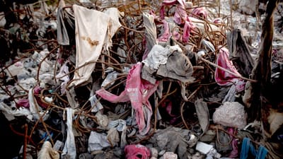 Ruinerne efter fabriksbygningen Rana Plaza, der styrtede sammen i 2013 og kostede over 1300 arbejdere livet.