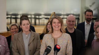 Beskæftigelsesminister Ane Halsboe-Jørgensen (S) og samtlige af Folketingets partier var repræsenteret ved pressemødet.