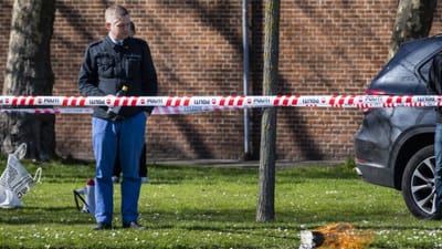 Rasmus Paludan, stifteren af Stram Kurs, er blandt de personer, som har sat ild til Koranen. Ovenst&aring;ende billede er fra en koranafbr&aelig;nding p&aring; Amager i 2022.