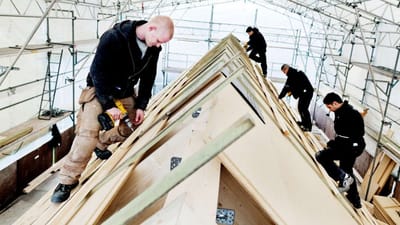 Tømrerne er blandt de faggrupper, der får mindst i skattelettelser.