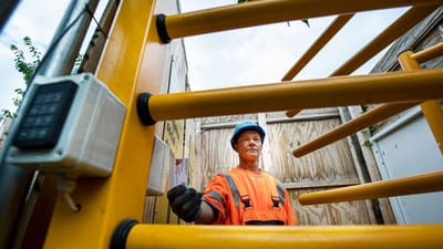 ID-kort ved byggeplads i K&oslash;benhavns Kommune.
