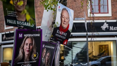 Valgplakat for Bjarne Henriksen, Socialdemokratiet, torsdag den 30. oktober, 2025. Den 18. november afholdes der kommunal- og regionalvalg i Danmark. (Foto: Sebastian Elias Uth/Scanpix 2025)