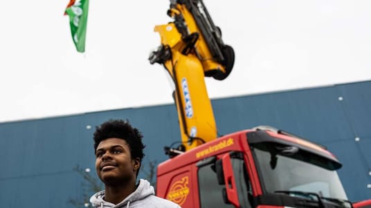 Chauff&oslash;rl&aelig;rling Tejan Jalloh (foto: Joachim Rode)