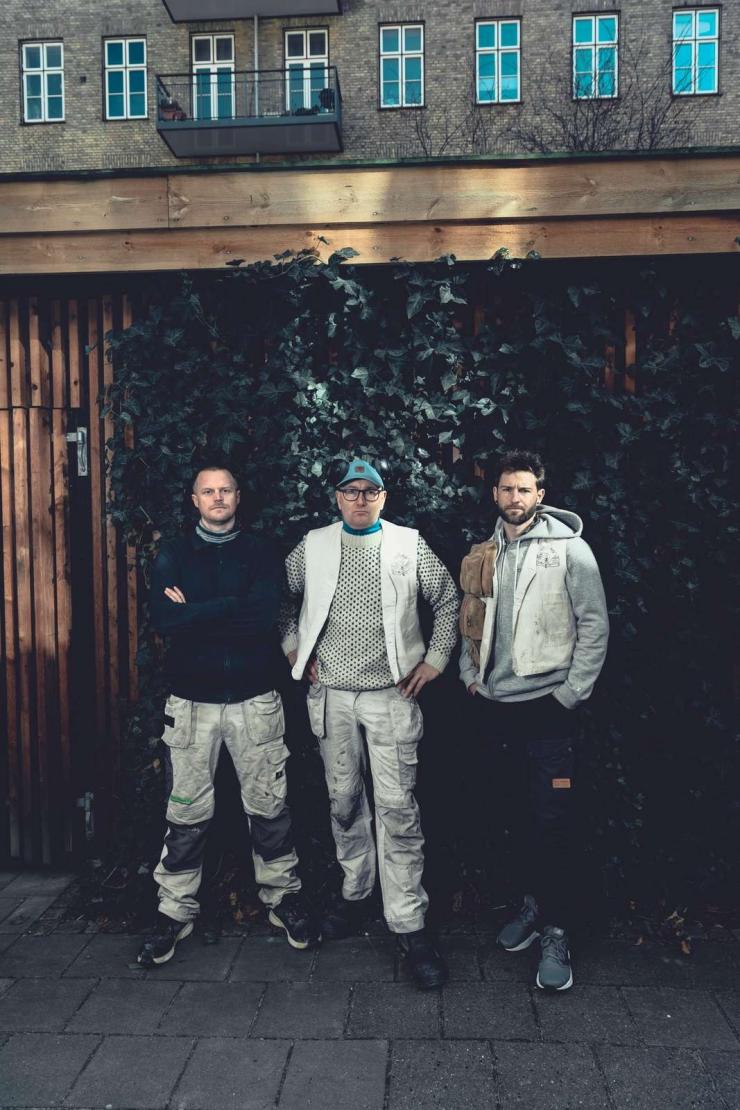 Asbestsagen har haft store konsekvenser for tømrersjakket. Fra venstre Laurits Lillelund, Rikki Hansen og Peter Tallquist.