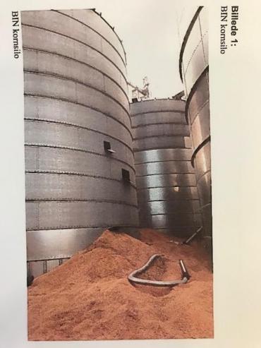I den ene af virksomhedens BIN-kornsiloer blev der skåret flere huller for, at kornet nemmere kunne komme ud, og ukraineren kunne blive fundet i siloen.
