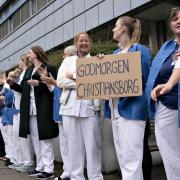 Sygeplejersker på Aalborg Universitetshospital strejkede i september 2021 for at få bedre løn og arbejdsforhold.