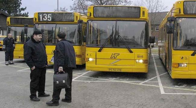 Arrivas buschauffører har pause enten først på arbejdsdagen eller i slutningen. 