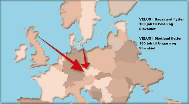 EU har givet milliontilskud til fabrik i Ungarn, hvor det danske firma Velux flytter job ned fra Skotland.