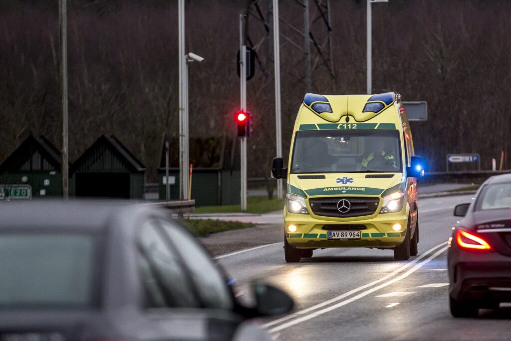 Bøde til Falck - og en fyreseddel til Bios i den omstridte udbudssag om ambulancekørsel i Sønderjylland og på Fyn. Foto: Mads Claus Rasmussen/Ritzau Scanpix