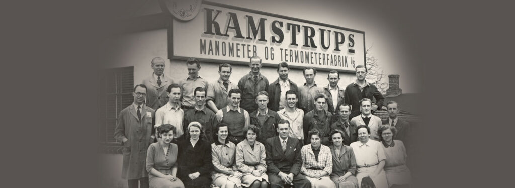 Foto fra termometerfabrikken Kamstrup 1951