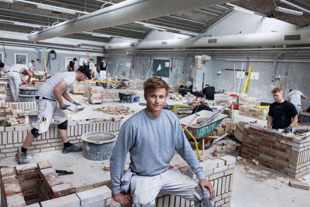 Murerelev Mads Mortensen. Foto: Joachim Rode